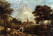 ZAIS, Giuseppe Landscape with Shepherds and Fishermen china oil painting reproduction